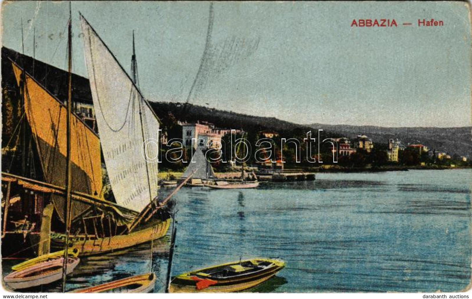 T2/T3 1912 Abbazia, Opatija; Hafen / Kikötő / Port (EB) - Non Classés