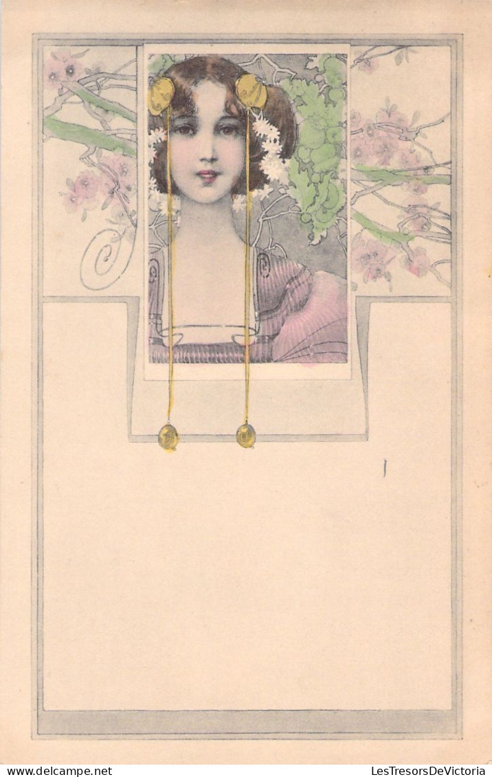 Illustrateur - Femme - Style Japonnais - Art Nouveau - M M Vienne - Carte Postale Ancienne - Non Classés