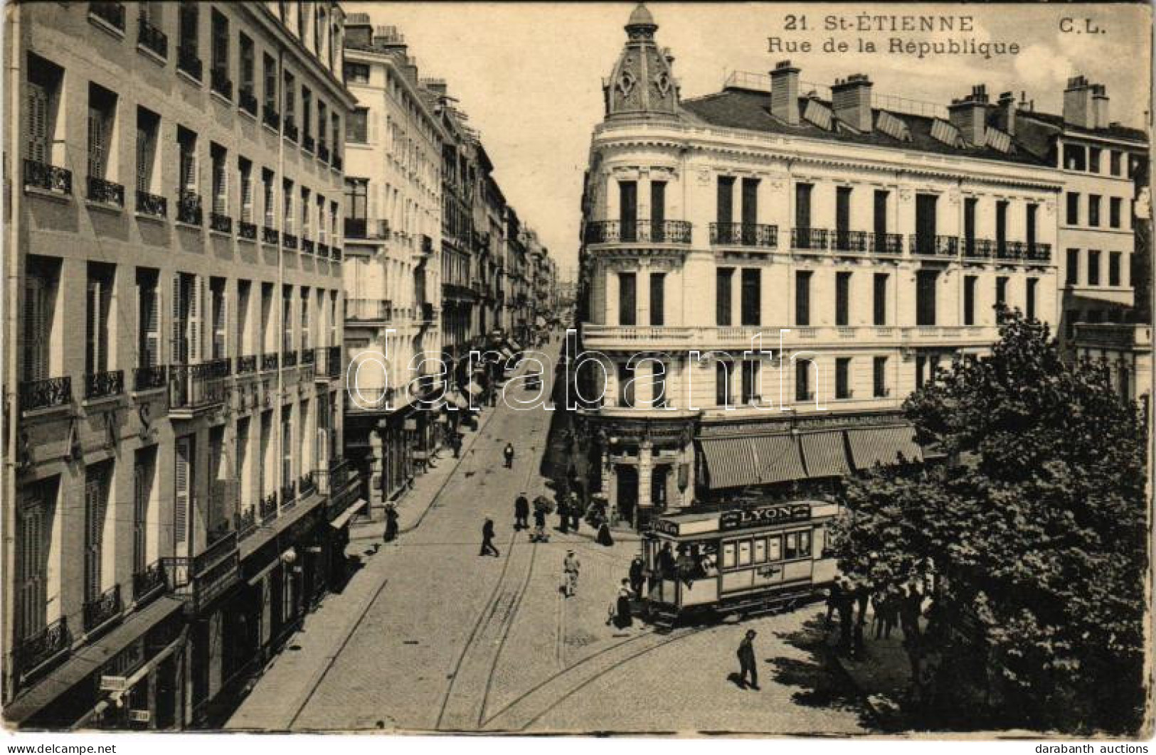 ** T2/T3 Saint-Étienne, Rue De La République / Street View, Tram (EK) - Unclassified