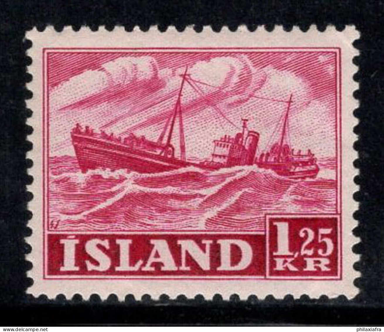 Islande 1952 Mi. 276 Neuf * MH 100% 1.25 Kr, Bateau - Nuevos