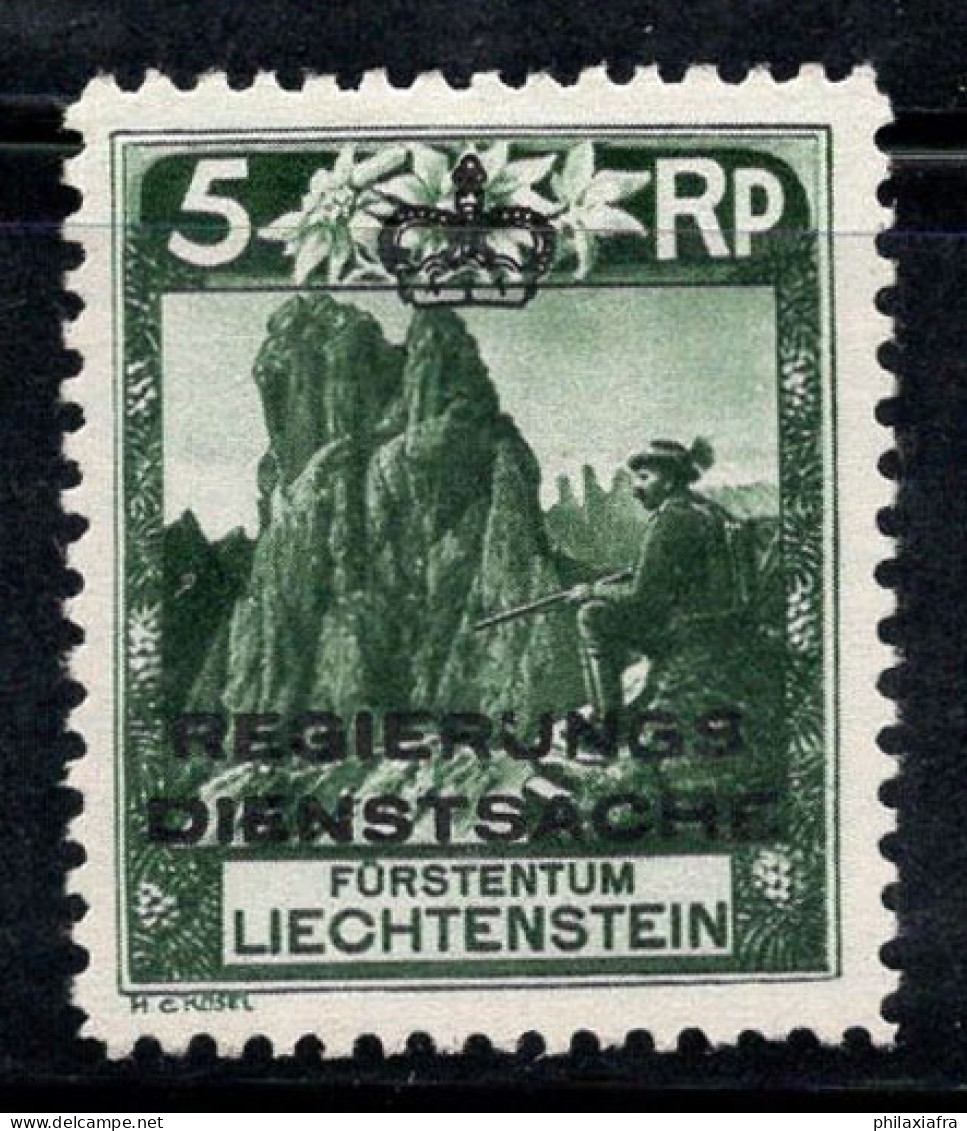 Liechtenstein 1932 Mi. 1A Neuf * MH 100% Service Paysages, 5 Rp - Dienstmarken