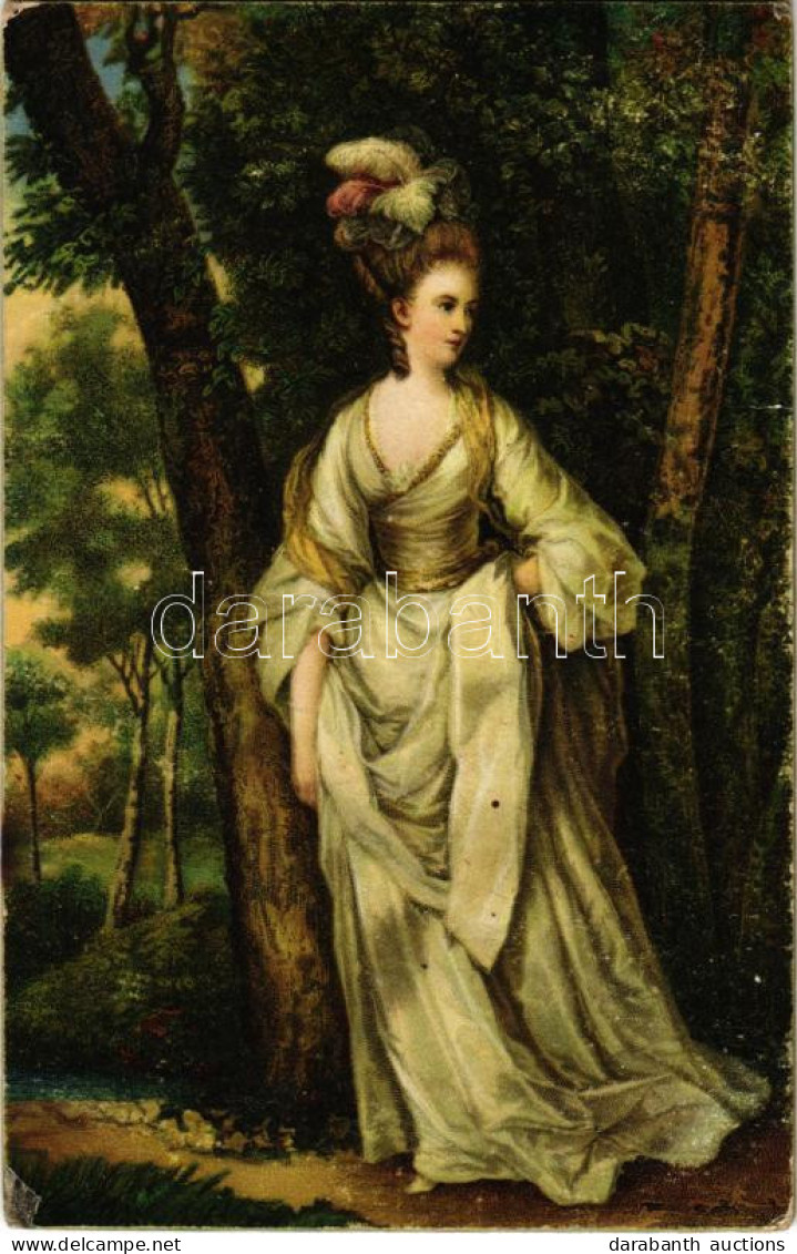 T3 1918 Bildnis Der Mrs Carnac / Portrait Of Mrs Carnac. Stengel & Co. 29176. S: Sir Joshua Reynolds (EM) - Zonder Classificatie