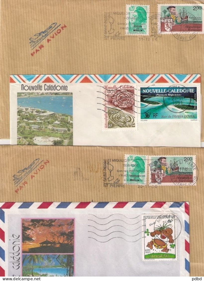 ENV 43 . 1986 à 1992 . 20 Enveloppes . Affranchissements Mécaniques .  Saint-Pierre Et Miquelon . - Briefe U. Dokumente