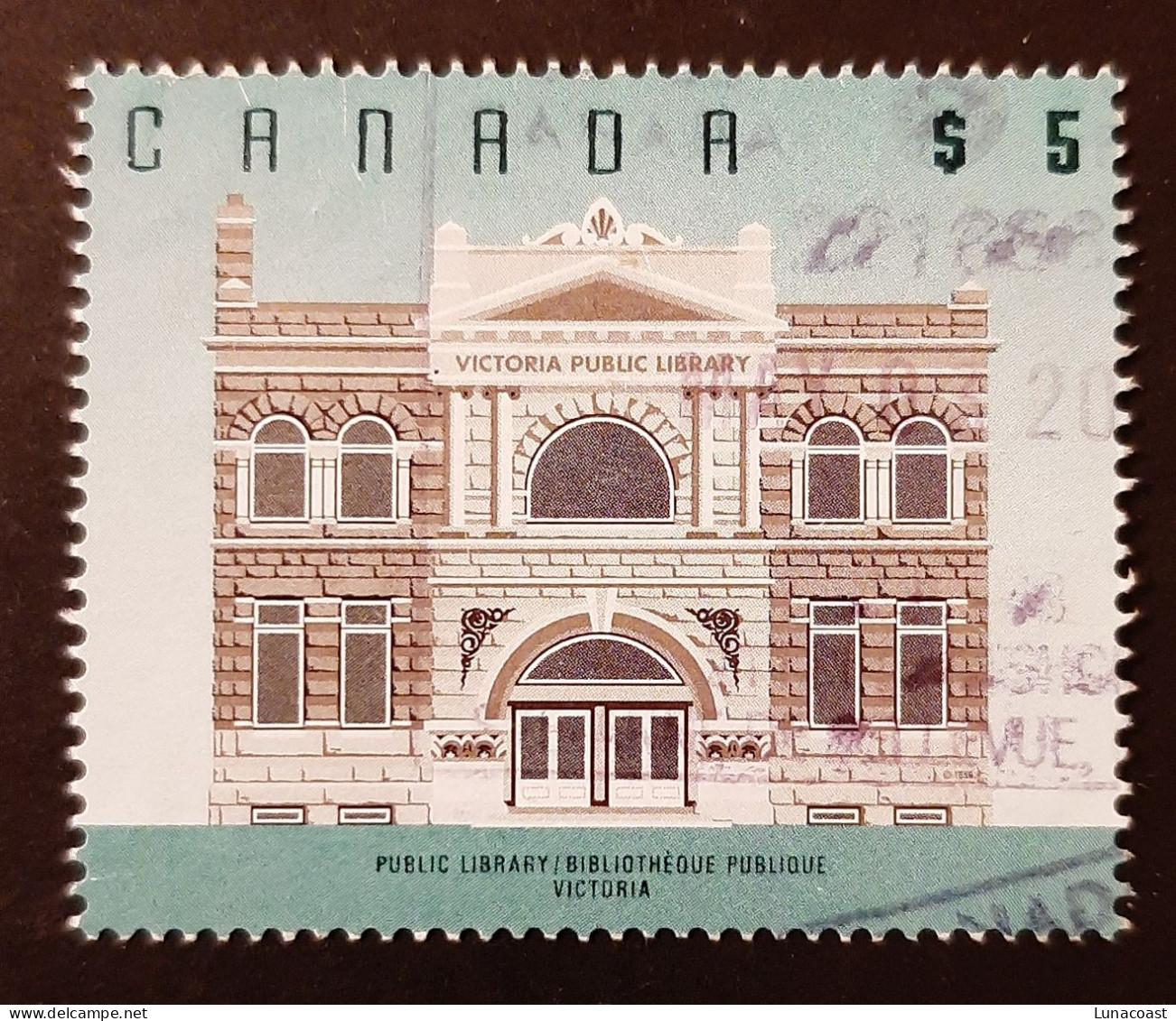 Canada 1996  USED  Sc1378   5$  Public Library Victoria - Used Stamps