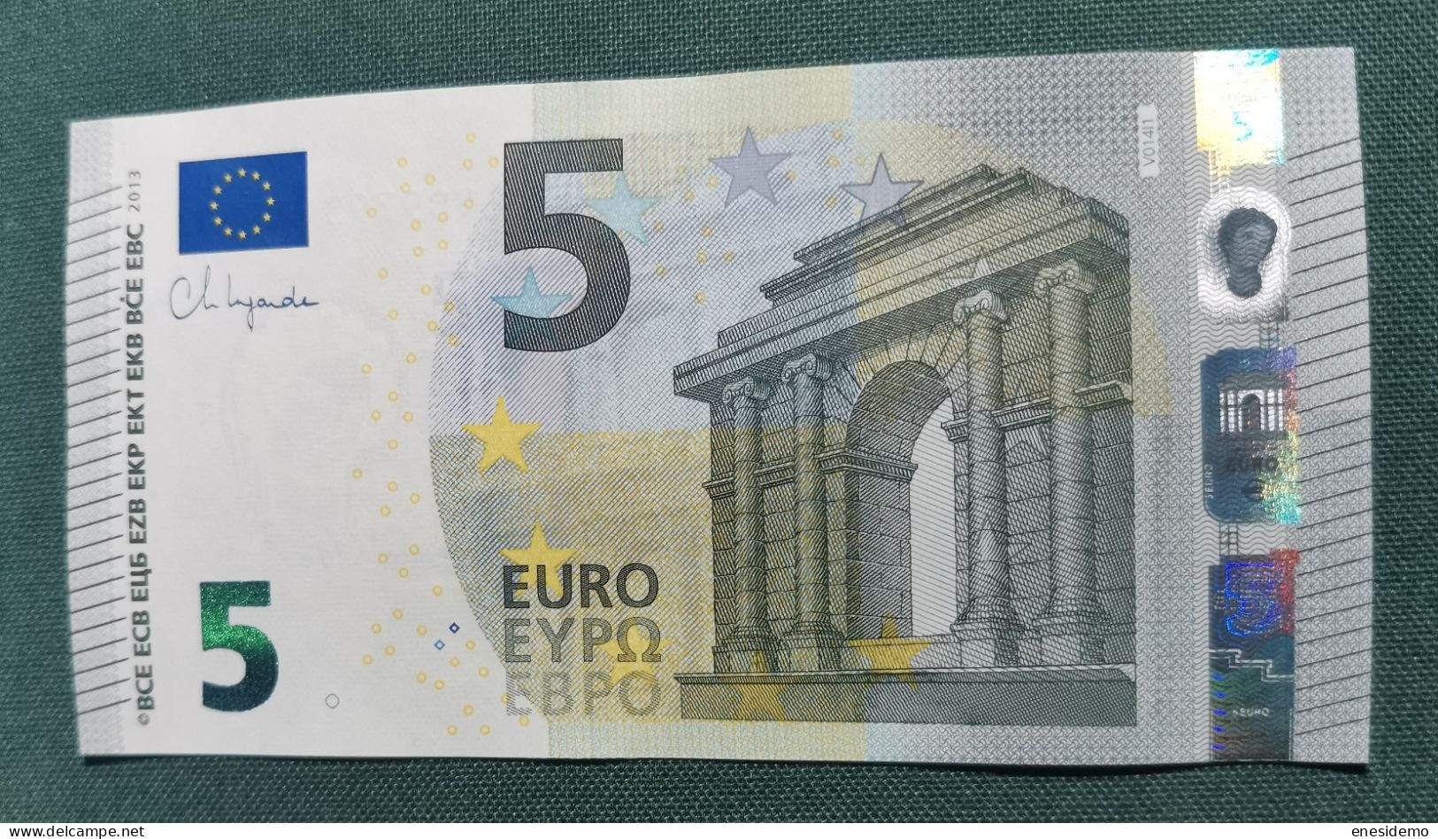 5 EURO SPAIN 2013 LAGARDE V014J1 VB SC FDS UNCIRCULATED PERFECT - 5 Euro