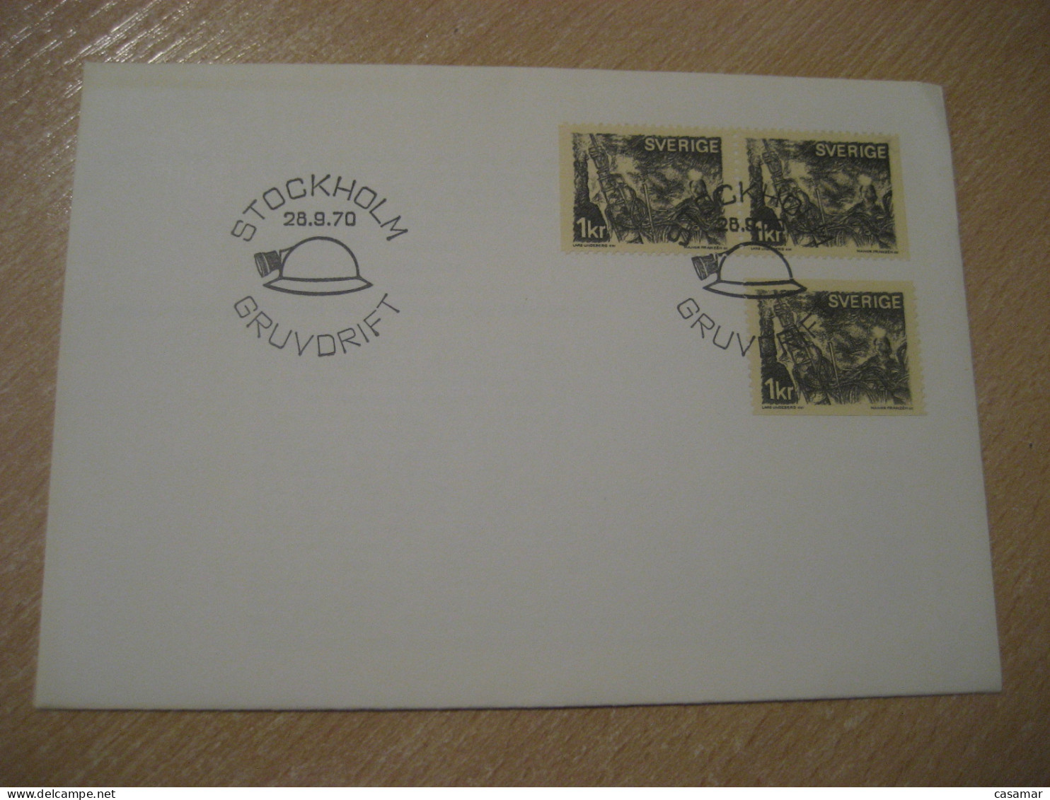 STOCKHOLM 1970 Mine Mining Geology FDC Cancel Cover SWEDEN Geologie - Other & Unclassified