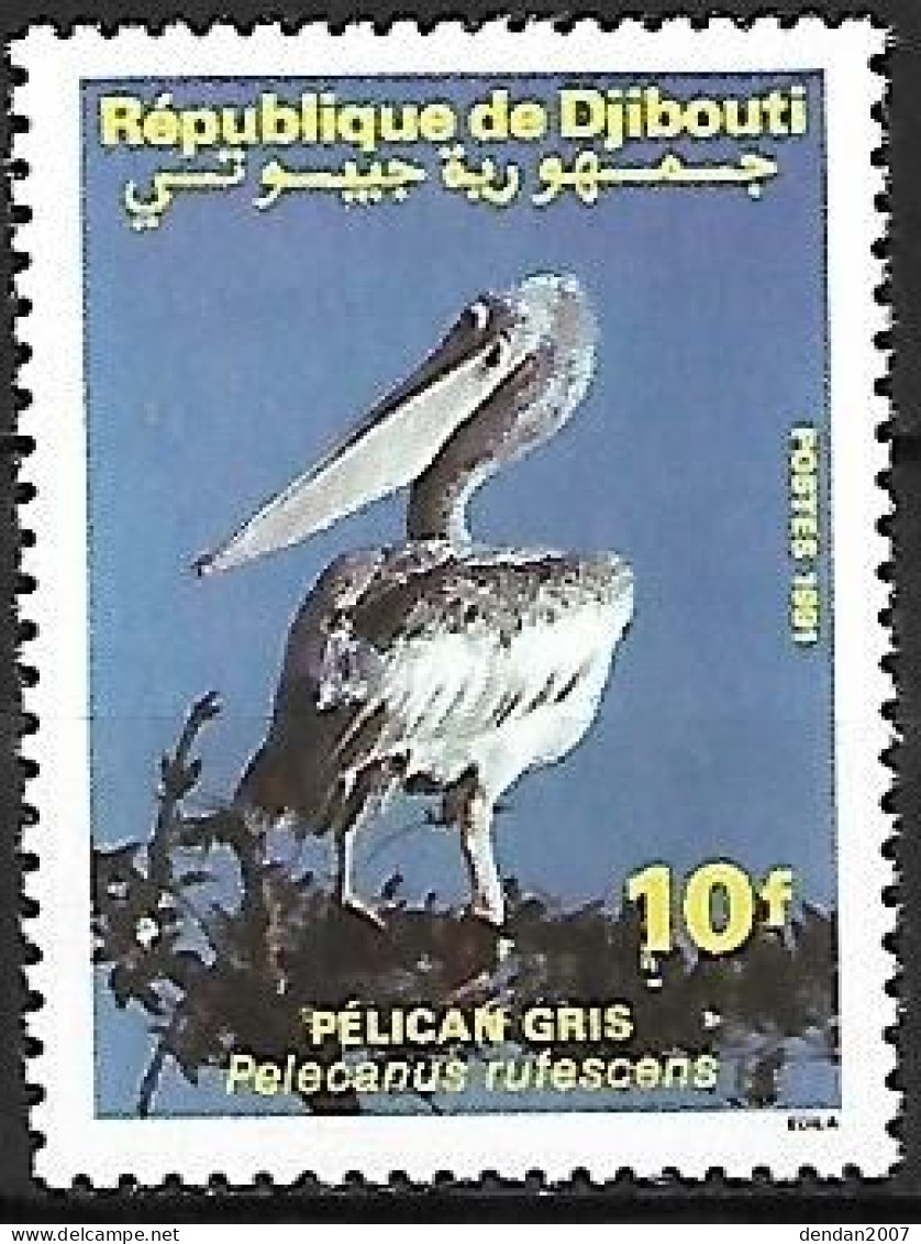 Djibouuti - MNH ** 1991 : Pink-backed Pelican  -  Pelecanus Rufescens - Pelicans