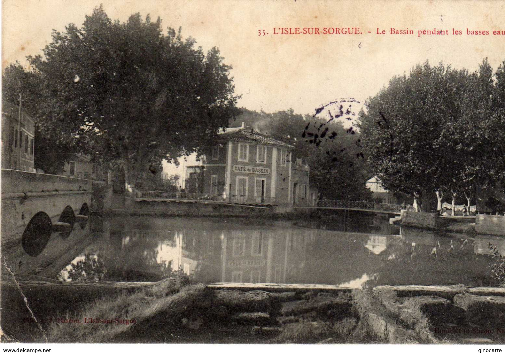 L'isle Sur Sorgue Le Bassin Pendant Les Basses Eaux - L'Isle Sur Sorgue