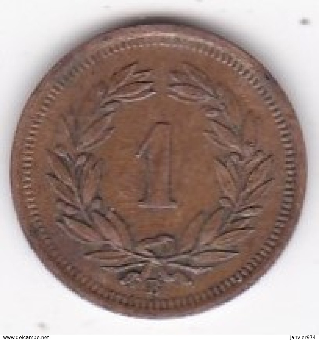 Suisse 1 Rappen 1921 B, En Bronze , KM# 3 - 1 Centime / Rappen