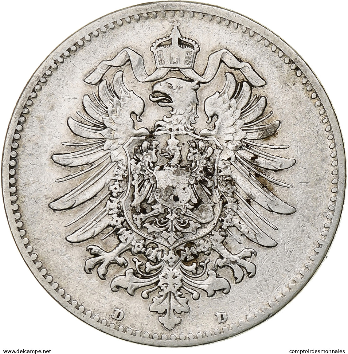 Empire Allemand, Wilhelm I, Mark, 1881, Munich, Argent, TB, KM:7 - 1 Mark