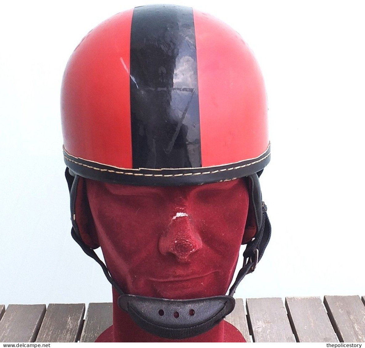 Casco Motociclista Produzione  Italiana Everest Anni 60 Originale Usato Completo - Motos