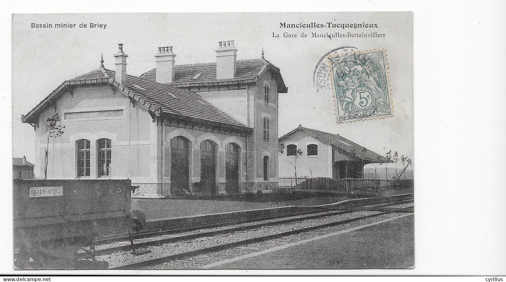 CPA - MANCIEULLES-TUCQUEGNIEUX- LA GARE - Bassin Minier De Briey - Briey