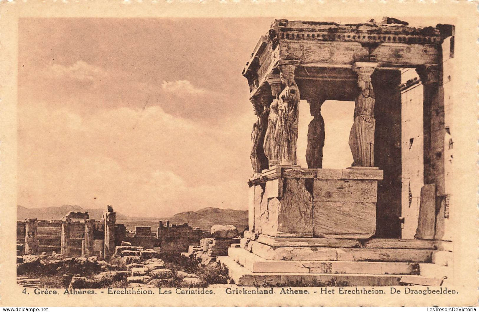 GRÈCE - Athènes - Erechthéion - Les Cariatides - Carte Postale Ancienne - Griechenland