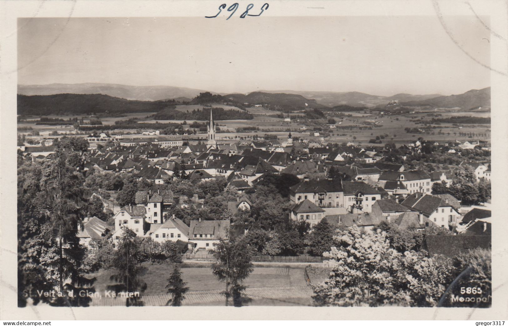 E3982) ST. VEIT A. D. GLAN - Kärnten -  FOto AK - Mit Häuser Details Im Vordergrund - St. Veit An Der Glan