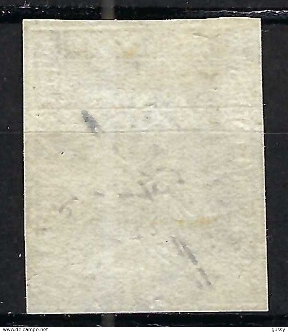 SUISSE Ca.1857-62: Le ZNr. 24G, 4 Marges, B Obl. CAD "Chaux De Fonds" - Usados