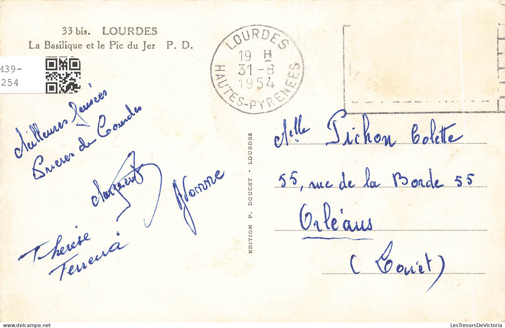 FRANCE - Lourdes - Vue Sur La Basilique Et Le Pic Du Jer -  P.D. - Carte Postale Ancienne - Lourdes