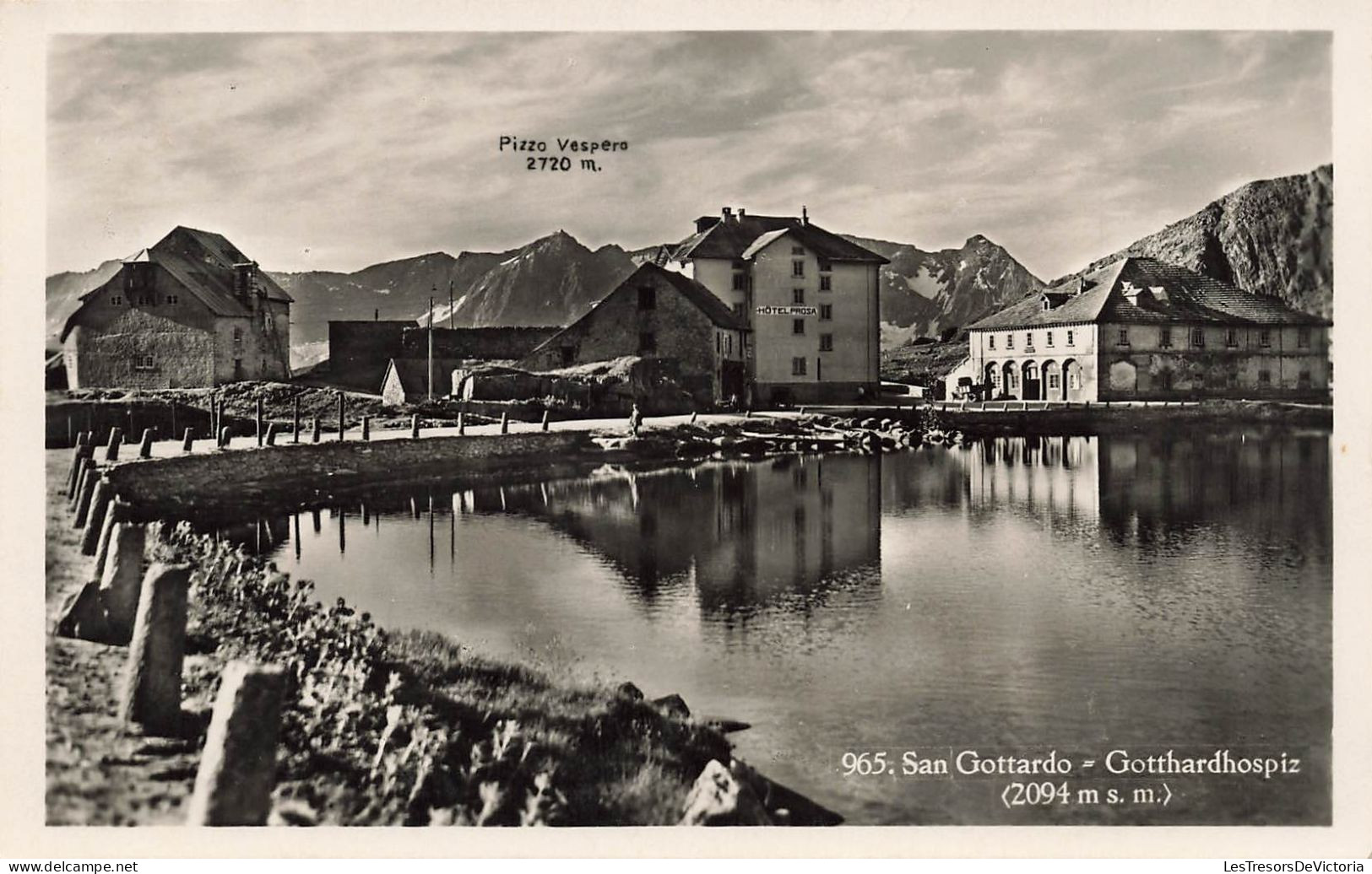 SUISSE - San Gottardo - Pizzo Vespera - Carte Postale Ancienne - Andere & Zonder Classificatie