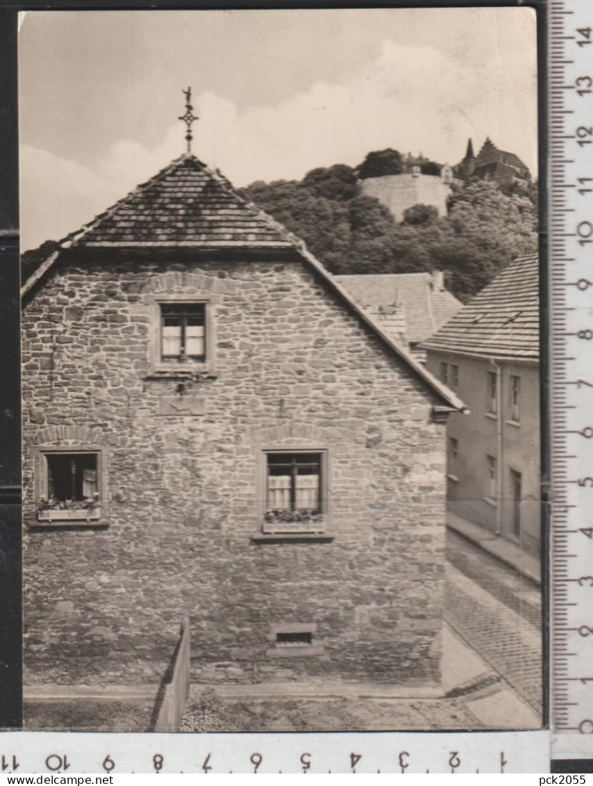 Mansfeld - Lutherhaus Mit Blick Auf Schloß Mansfeld - Gelaufen 1967  ( AK 4699 )günstige Versandkosten - Mansfeld