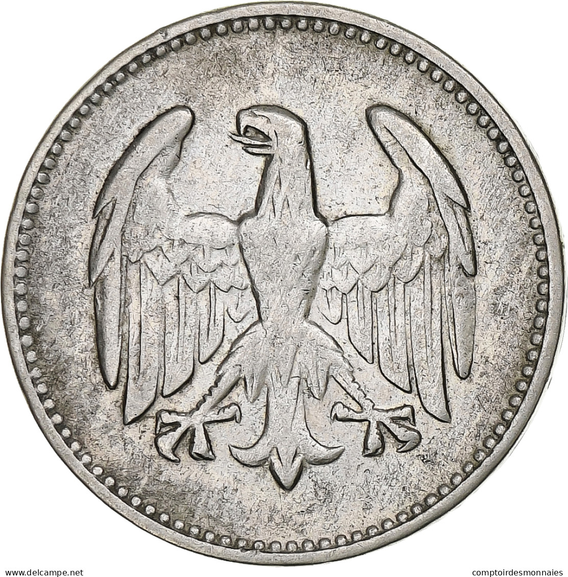 Allemagne, République De Weimar, Mark, 1924, Karlsruhe, Argent, TB+, KM:42 - 1 Mark & 1 Reichsmark