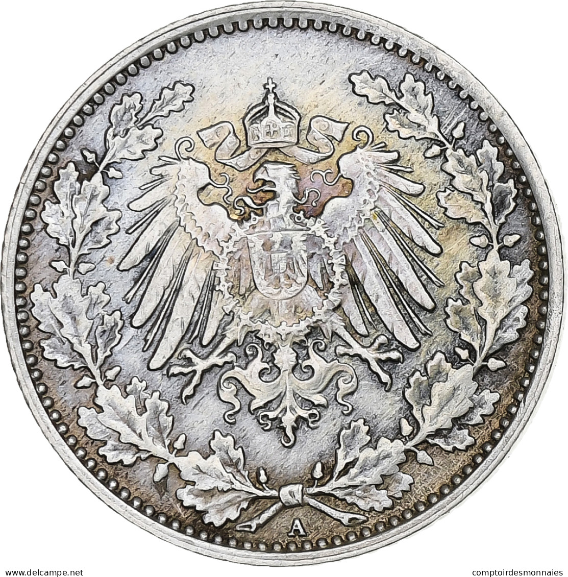 Empire Allemand, 1/2 Mark, 1919, Berlin, Argent, SUP, KM:17 - 1/2 Mark