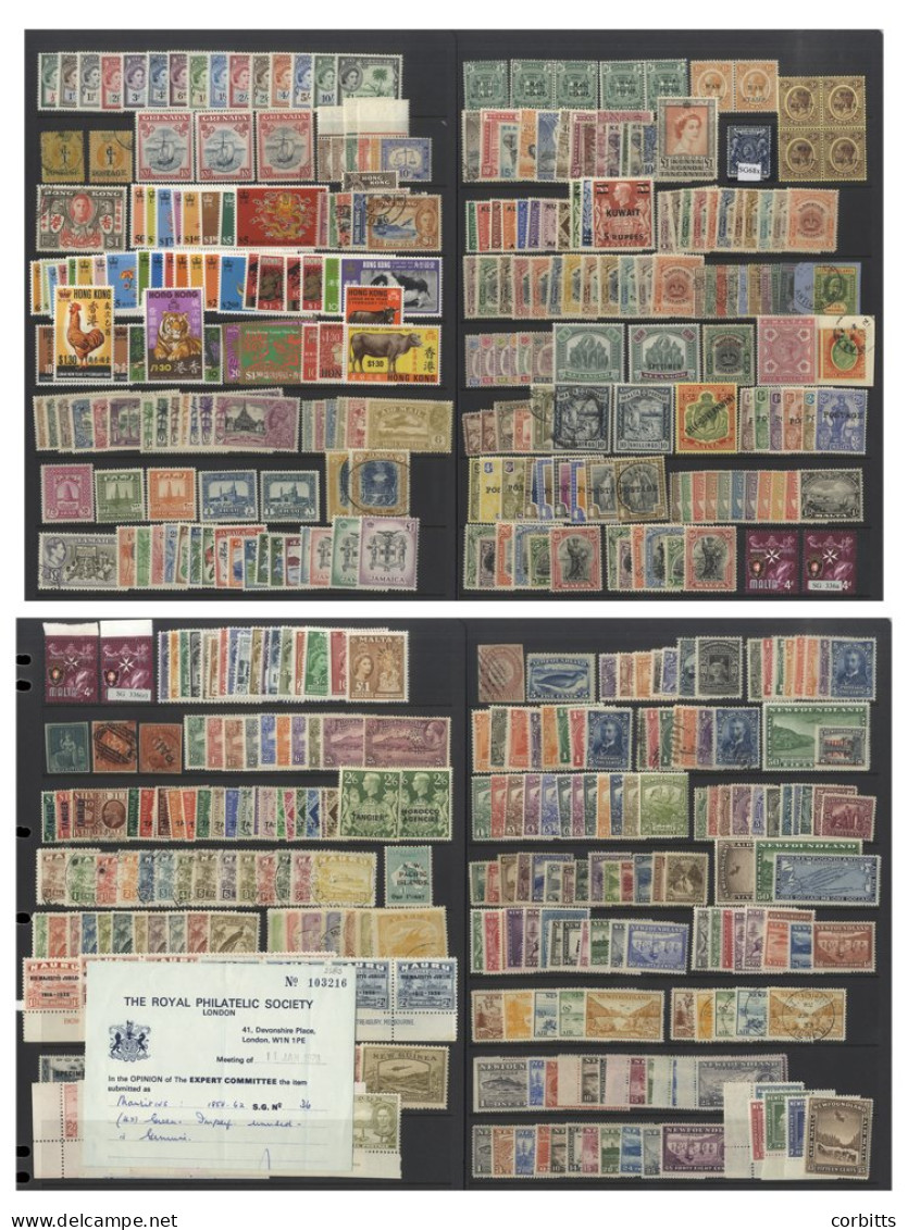 BRITISH COMMONWEALTH ACCUMULATION Of Sets & Singles Neatly Arranged On Hagners With Plenty Of Decent Material. Noted - G - Other & Unclassified