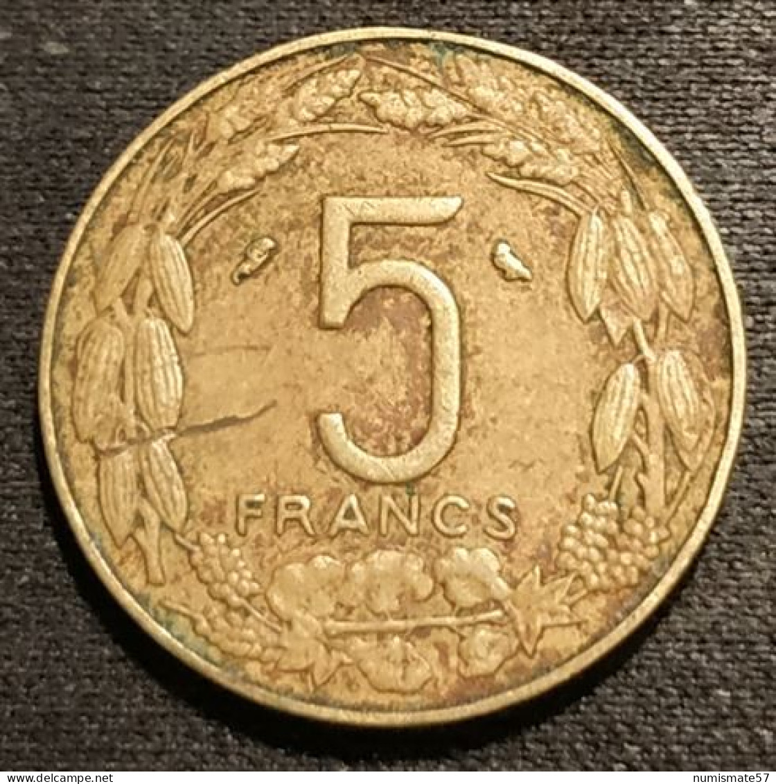 CAMEROUN - ETATS DE L'AFRIQUE EQUATORIALE - 5 FRANCS 1970 - KM 1a - Kamerun