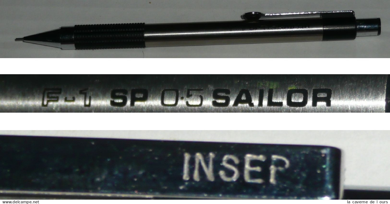 Rare Porte-mine En Métal F-1 SP 0,5 Mm SAILOR, INSEP, I.N.S.E.P. - Schreibgerät