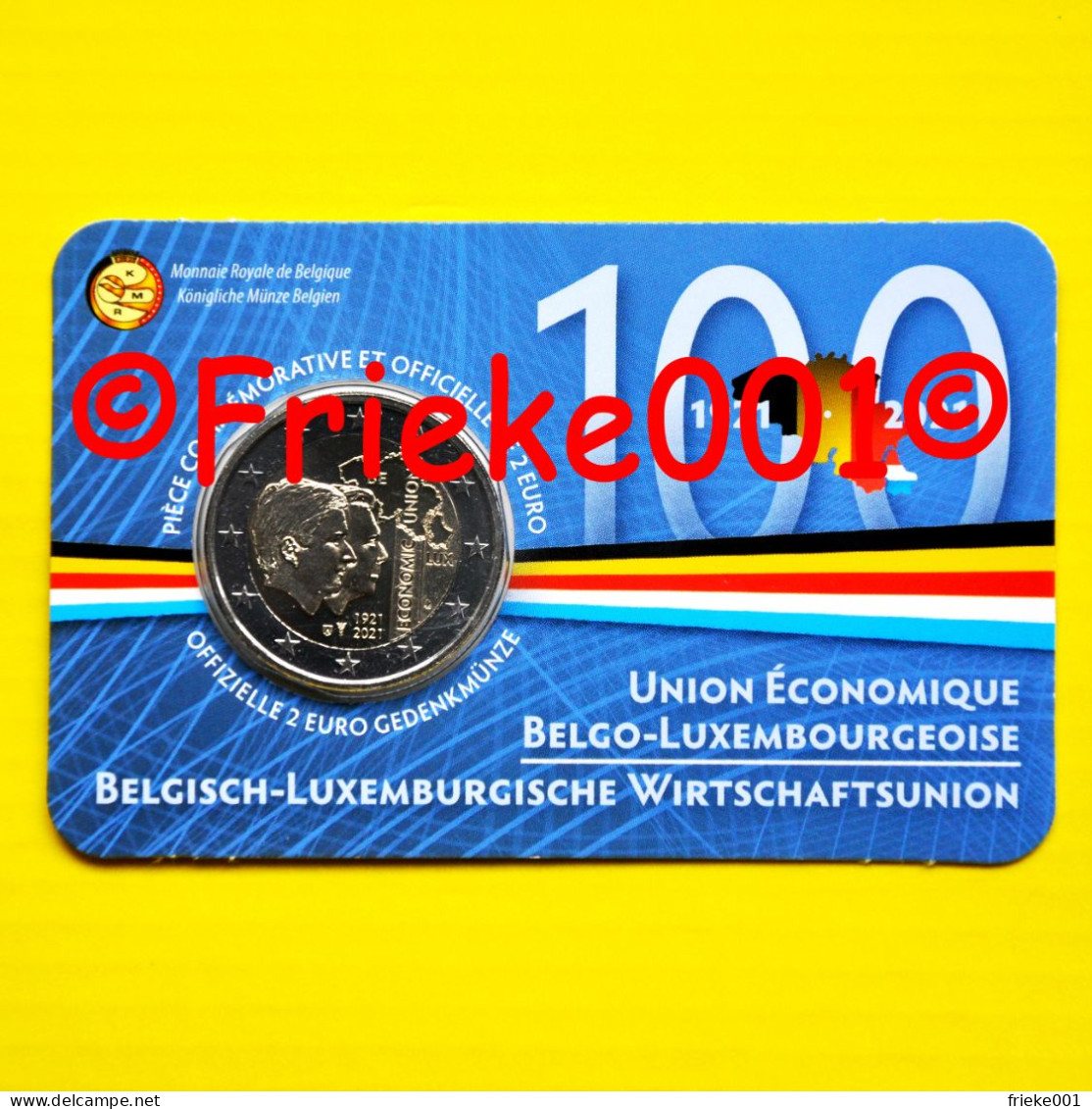 België - Belgique - 2 Euro 2021 Comm In Blister.(Economische Unie) Frans - België