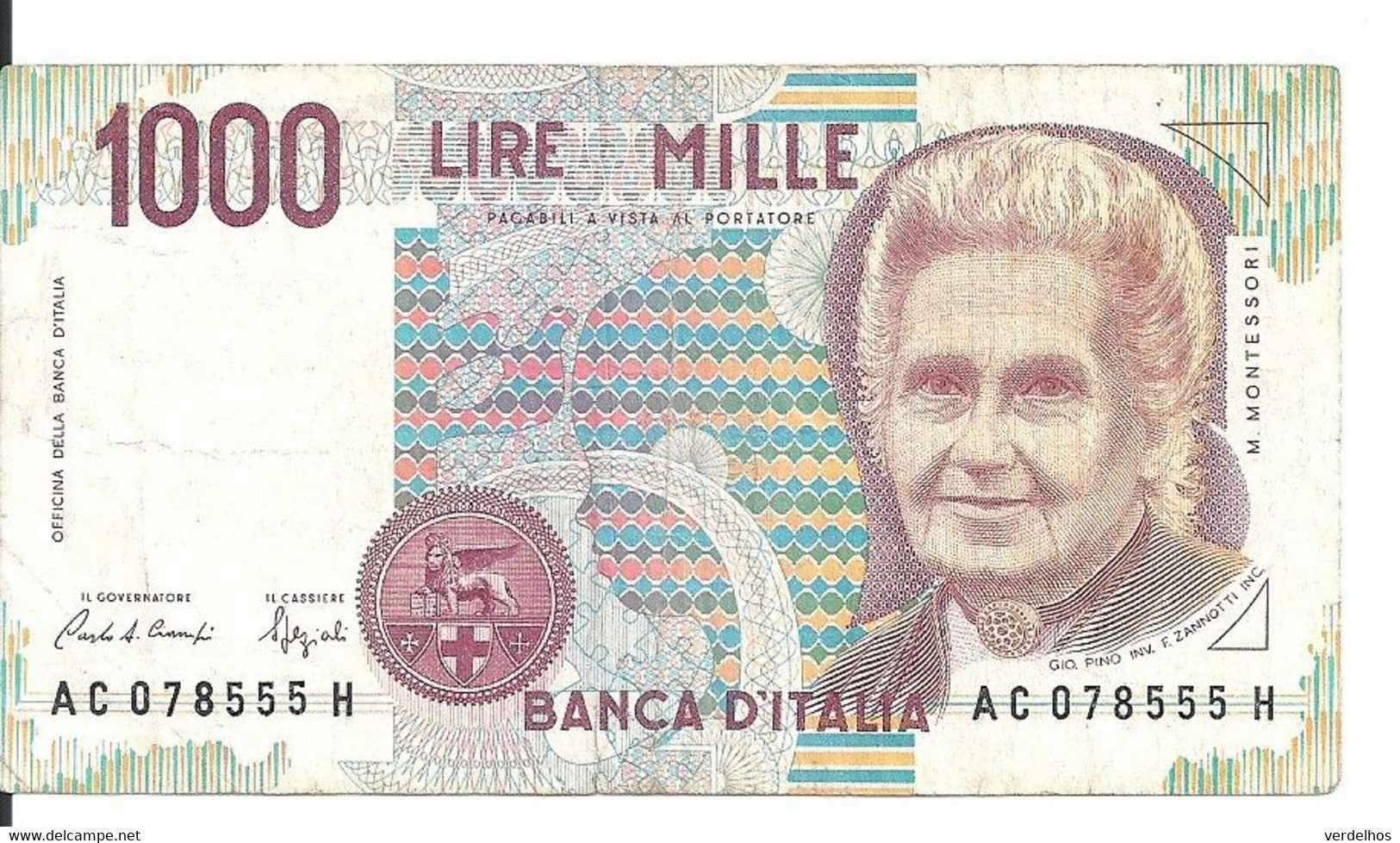 ITALIE 1000 LIRE 1990 VF P 114 A - 1.000 Lire