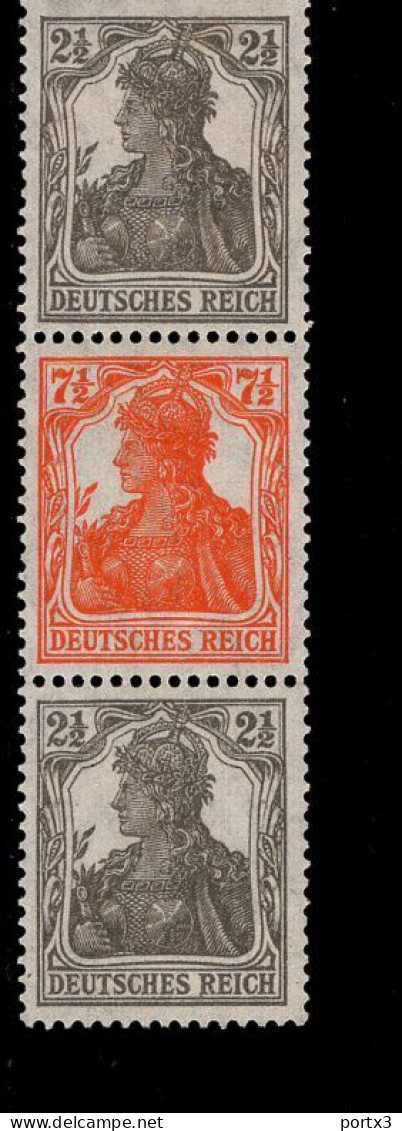 Deutsches Reich S 12 Germania MLH Mint Falz * - Cuadernillos & Se-tenant