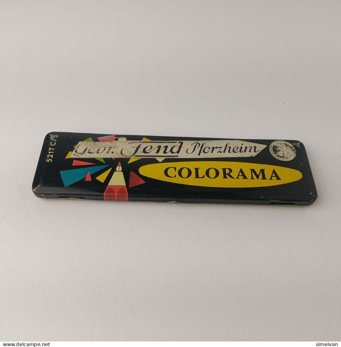 BOHEMIA Works Toison D`or COLORAMA Mechanical Pencil Tin Box Empty  #5476 - Pens