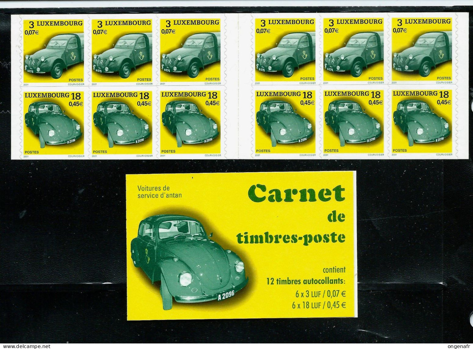 Citroën ; 2 Cv  Camionnette Et VW ( Coccinelle)   Carnet N° 14 - Postzegelboekjes