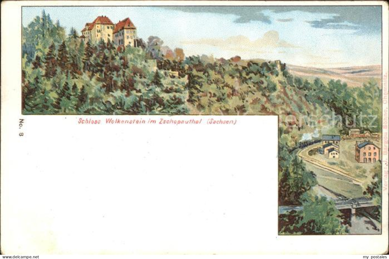 41489949 Zschopautal Schloss Wolkenstein Zschopautal - Zschopau