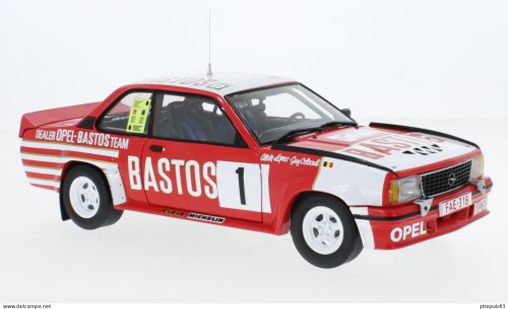 Opel Manta B 400 - Opel Rally Team Bastos - Circuit Des Ardennes 1983 #1 - Guy Colsoul/Alain Lopes - Sun Star (1:18) - Sun Star