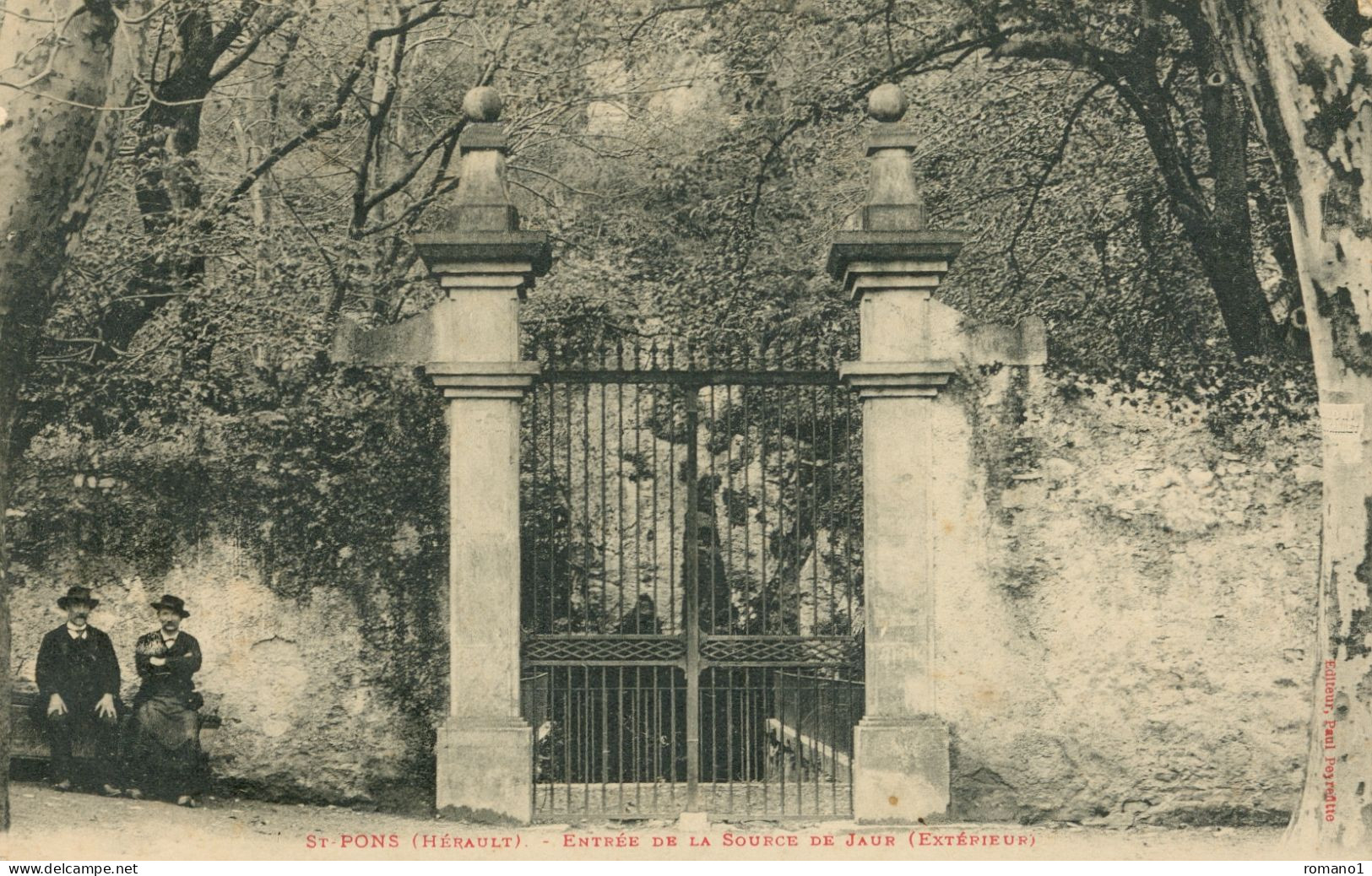 34)   SAINT PONS  -  Entrée De La Source De Jaur Extérieur - Saint-Pons-de-Thomières