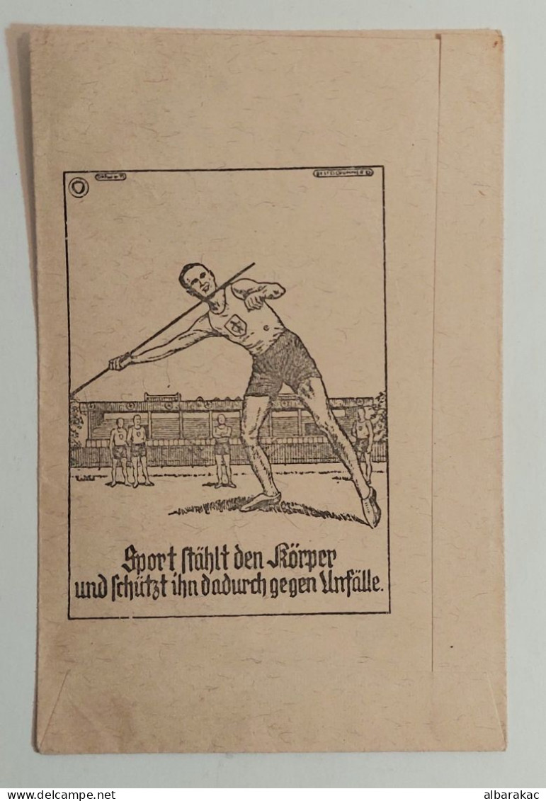 Germany - Sport Advertising - Sport Steel Body And Thereby Protect It Against Accidents , Old Paper Bag - Athletics