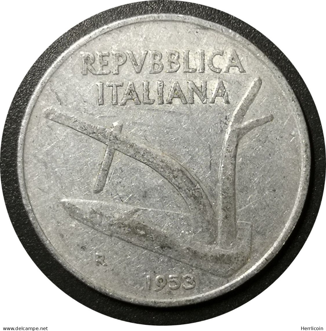 1953 R   - 10 Lire   Italie / KM#93 - 10 Lire