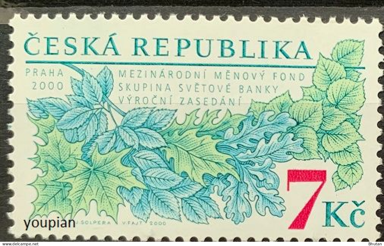 Czechia 2000, Monetary Fund, MNH Single Stamp - Ongebruikt