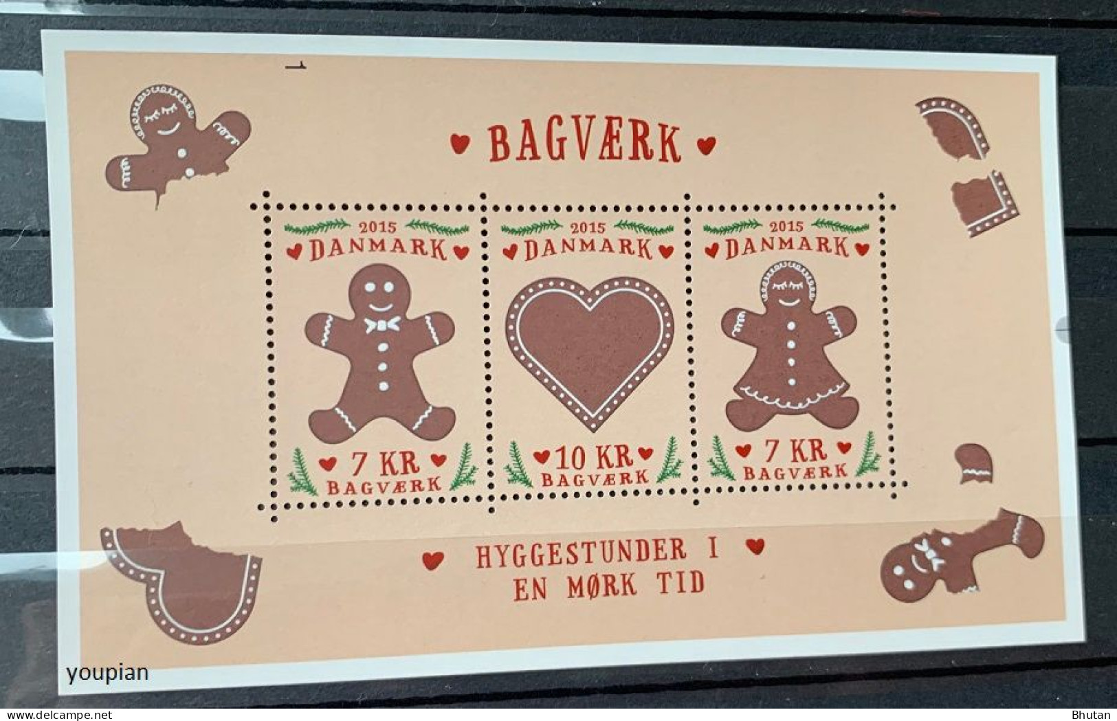 Denmark 2015, Christmas - Cookies, MNH S/S - Ungebraucht