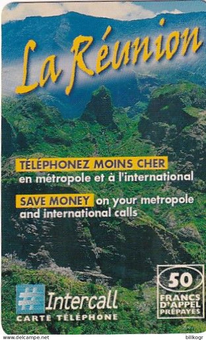 REUNION ISL. - Intercall Prepaid Card, First Issue 50 FF, Exp.date 31/12/01, Used - Réunion