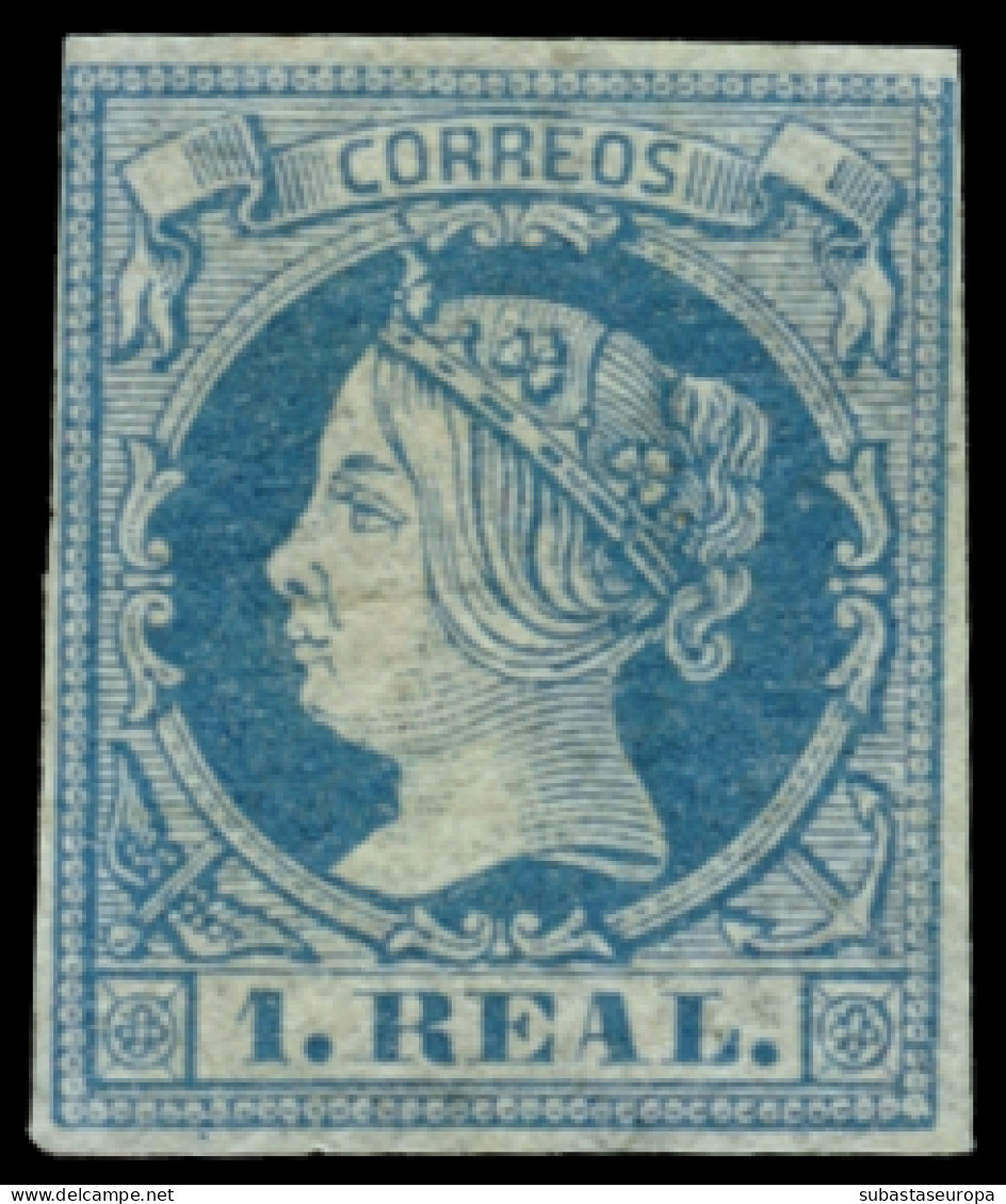 * 55. 1 Real. Márgenes Justos. Imprescindible Examinar. Cat. 370 €. - Unused Stamps