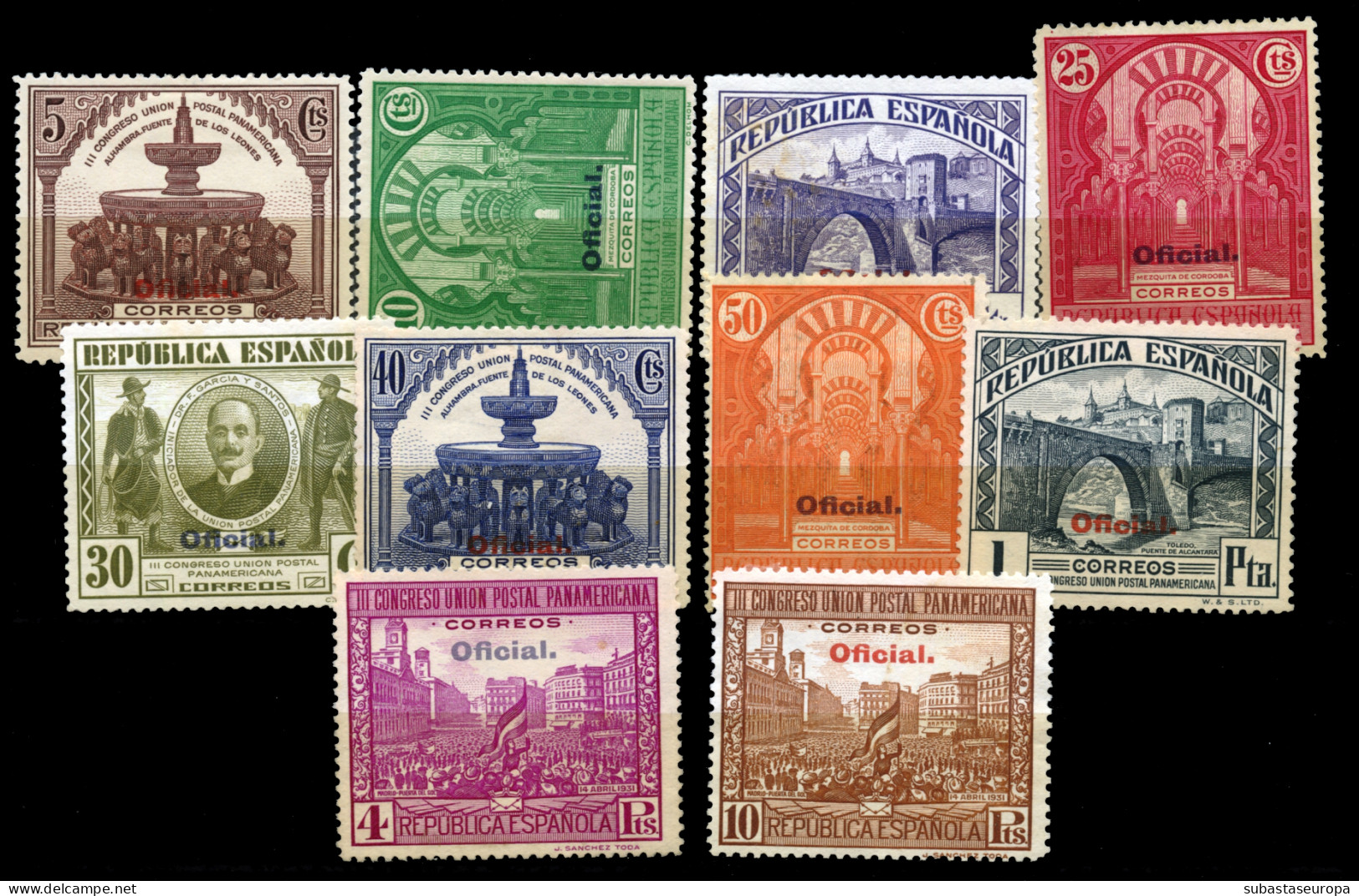(*) 620/29. Panamericana. Cat. 55 €. - Unused Stamps