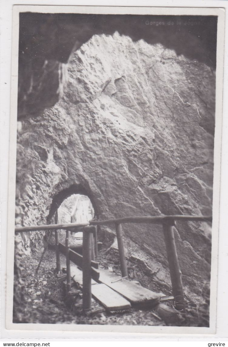 Broc.-  Gorges De La Jogne, Passerelle En Bois Et Tunnel - Broc