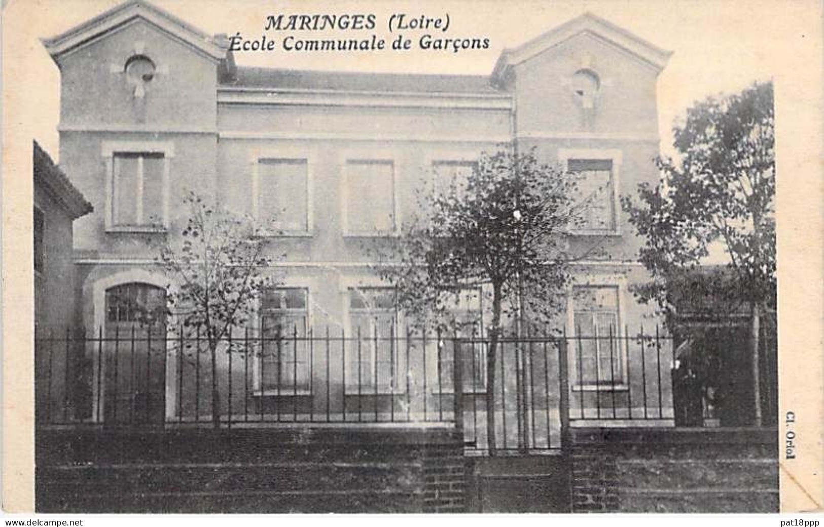 ENSEIGNEMENT Ecoles - 42 - MARINGES : Ecole Communale De Garçons - CPA - Loire - School