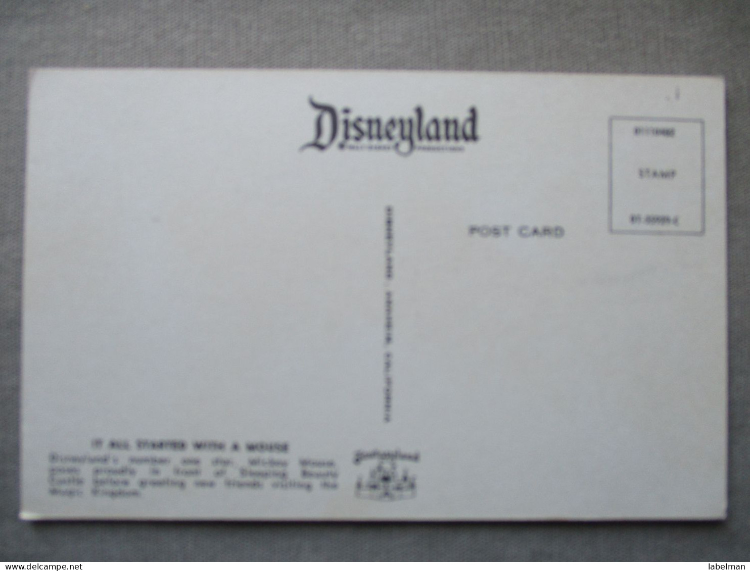 USA UNITED STATES FLORIDA DISNEY WORLD DISNEYLAND KARTE CARD POSTCARD CARTE POSTALE ANSICHTSKARTE CARTOLINA POSTKARTE - Atlanta