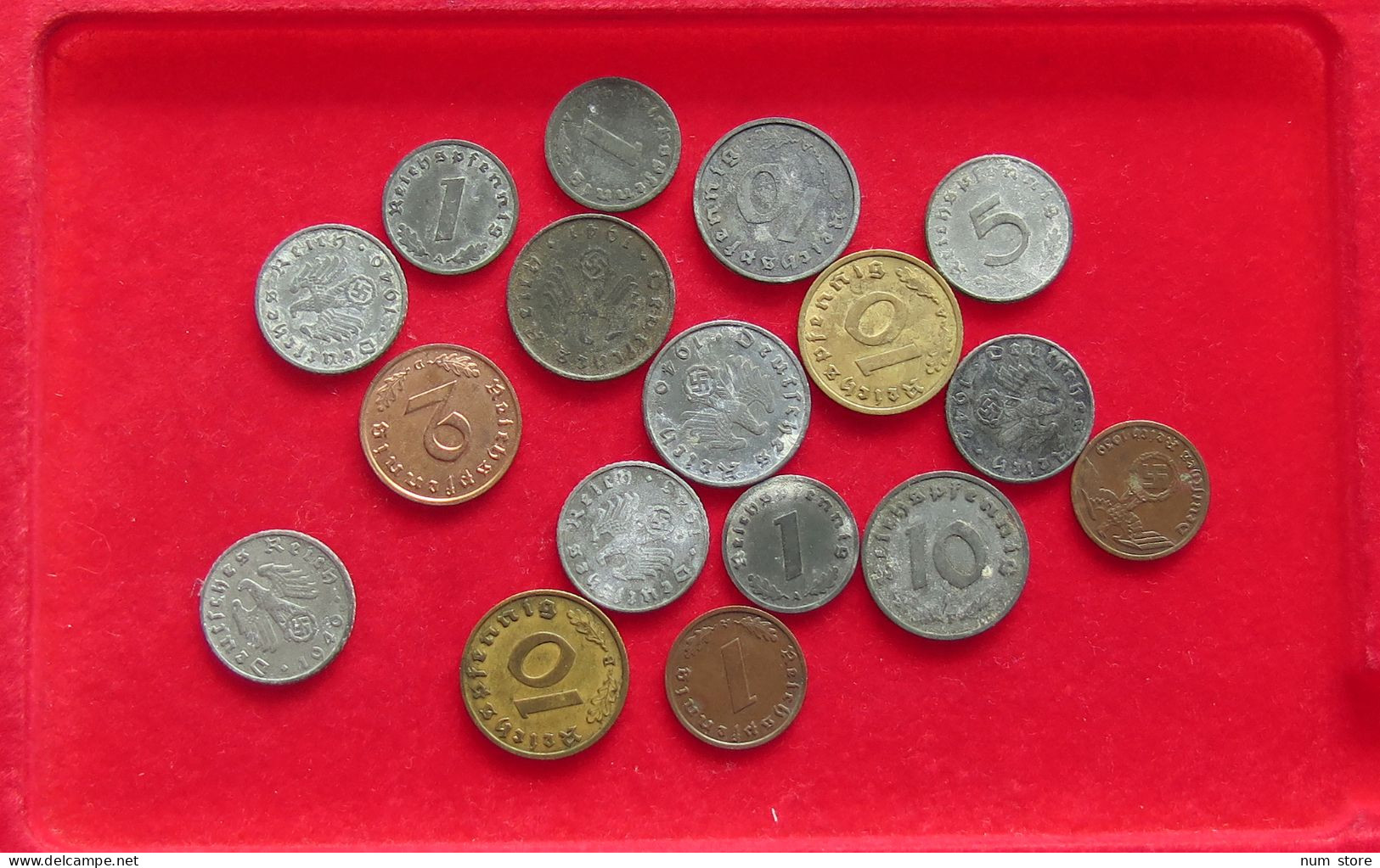 COLLECTION LOT PERIOD 1939-1945 GERMANY THIRD REICH 17PC 48G #xx40 0879 - Sammlungen