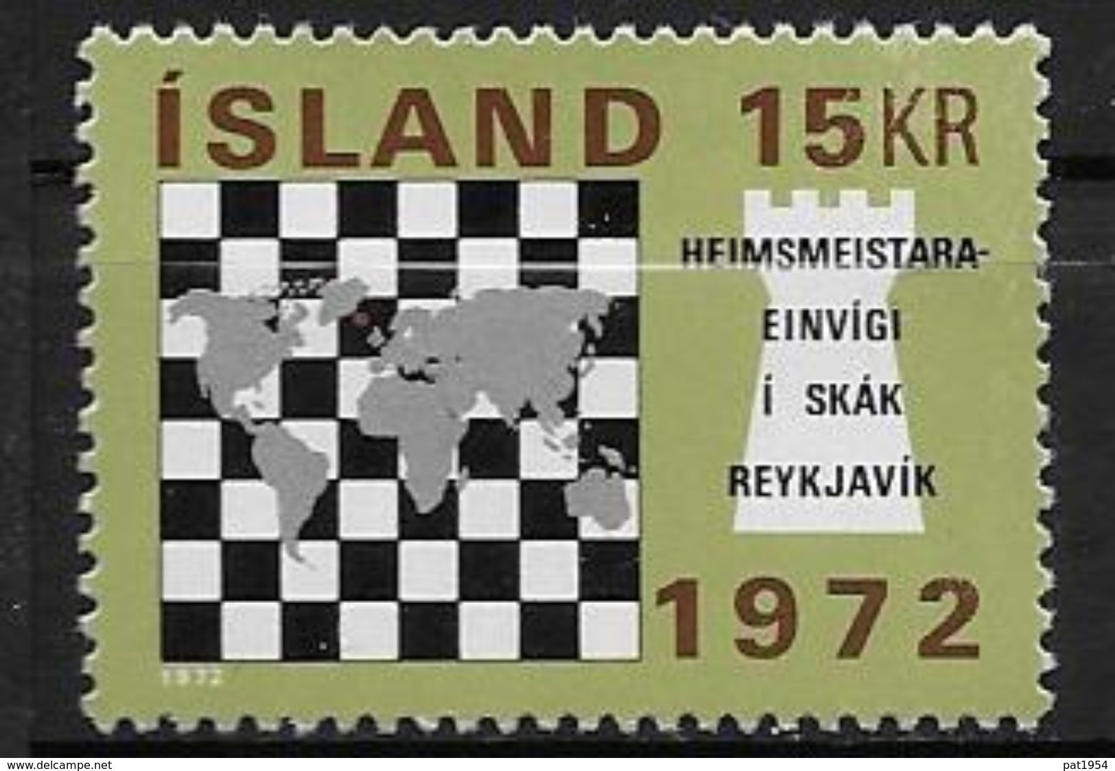 Islande 1972 N° 416  Neuf ** MNH Championnats D'échecs - Ungebraucht