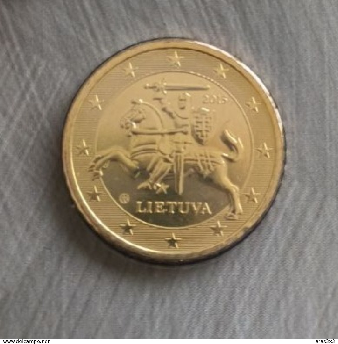 Original The first set of euros in Lithuania 2015 . Euro coins Lithuania . Uncirculated Quality BU