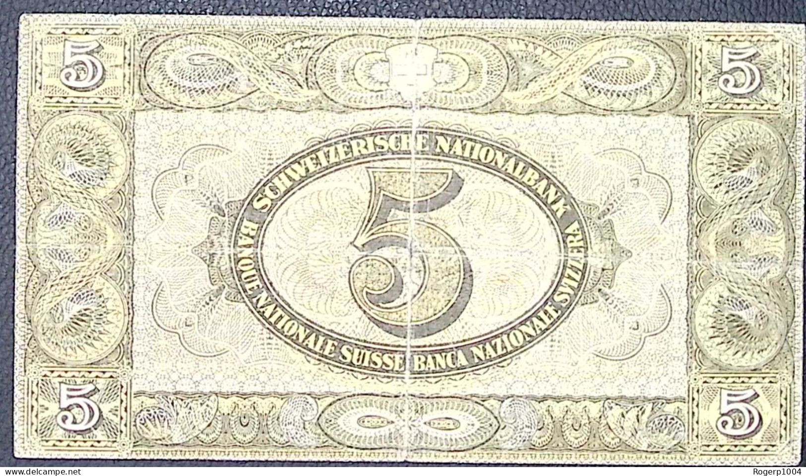 SUISSE/SWITZERLAND * 5 Francs * Tell * 17/05/1939 * Etat/Grade TB/F - Suisse