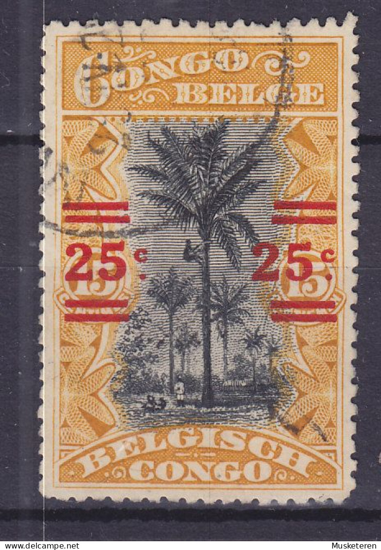 Belgian Congo 1921 Mi. 49, 25/15c. Surchargé Overprint Aufdruck - Used Stamps